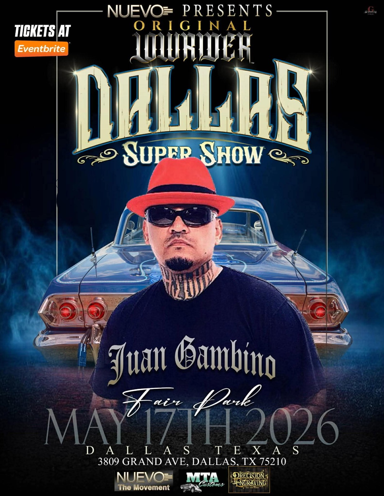 Nuevo Presents Original Lowrider Dallas Super Show flyer